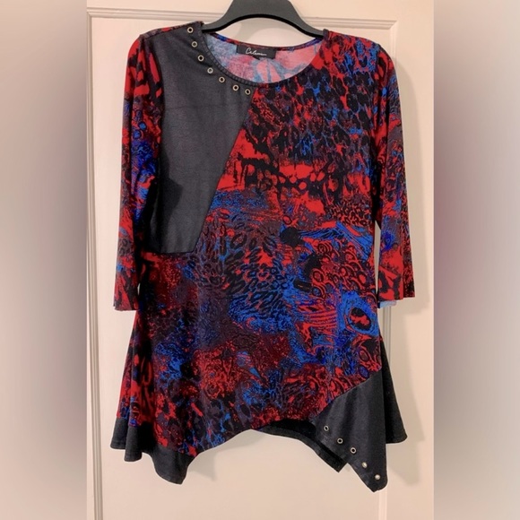 CALESSA Jewel Neck Tunic Size L - Picture 1 of 8